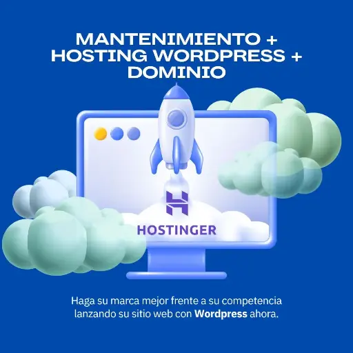 Mantenimiento y Hosting Wordpress (Incluye Dominio)